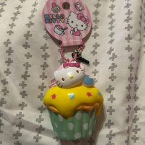 RARE Sanrio Hello Kitty Cupcake Squishy - Yellow and Green
